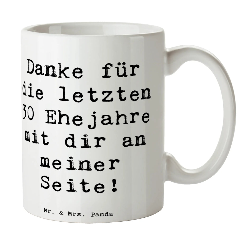 Mug Saying Danke für die letzten 30 Ehejahre mit dir an meiner Seite! Kaffeetasse, Bürotasse, Teetasse, Tasse mit Zitaten, Tasse, Tasse mit Motiven, Geschenktasse, Porzellantasse, Keramiktasse, Hochzeit, Hochzeitsgeschenk, Ehe, Hochzeitsfeier, Trauung, Trauungsgeschenk, Hochzeitskarte, Verlobungsfeier, Verlobungsgeschenk, Hochzeitsgeschenkideen, Hochzeitsgeschenke für Brautpaar