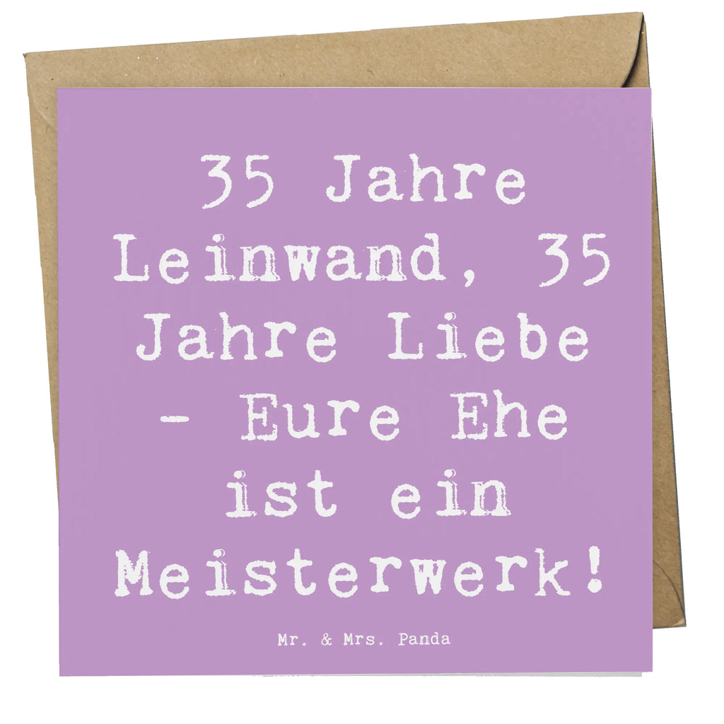 Deluxe Karte Spruch 35. Hochzeitstag Leinwandhochzeit Grußkarte, Hochwertige Klappkarte, Geburtstagskarte, Klappkarte, Einladungskarte, Karte, Hochzeitskarte, Glückwunschkarte, Hochwertige Grußkarte, Hochzeit, Hochzeitsgeschenk, Ehe, Hochzeitsfeier, Trauung, Trauungsgeschenk, Verlobungsfeier, Verlobungsgeschenk, Hochzeitsgeschenkideen, Hochzeitsgeschenke für Brautpaar