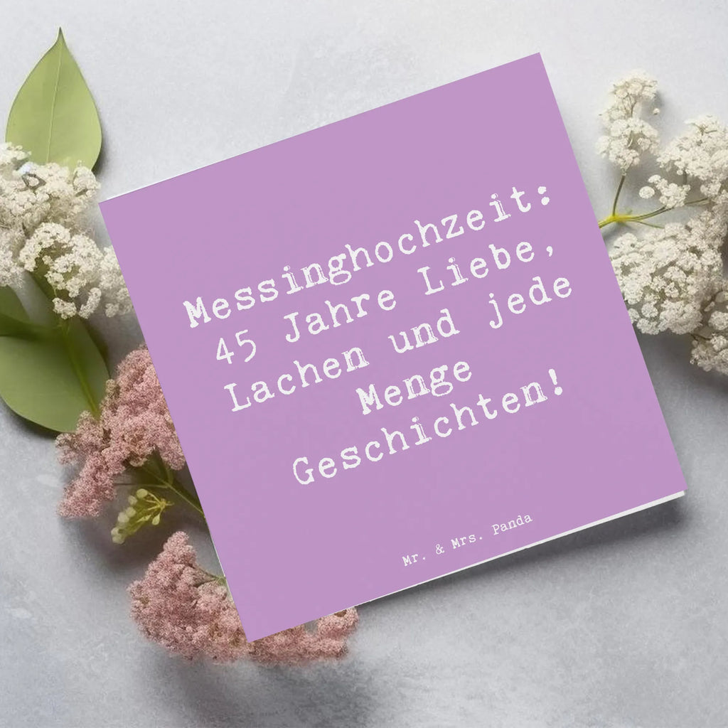 Deluxe Karte Spruch 45. Hochzeitstag Messinghochzeit Grußkarte, Karte, Geburtstagskarte, Hochzeitskarte, Klappkarte, Hochwertige Klappkarte, Einladungskarte, Glückwunschkarte, Hochwertige Grußkarte, Hochzeit, Hochzeitsgeschenk, Ehe, Hochzeitsfeier, Trauung, Trauungsgeschenk, Verlobungsfeier, Verlobungsgeschenk, Hochzeitsgeschenkideen, Hochzeitsgeschenke für Brautpaar