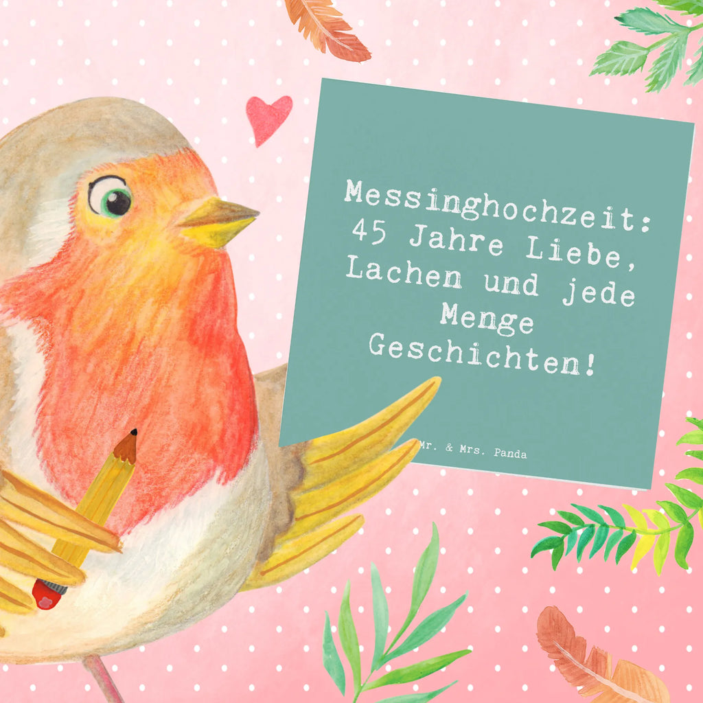 Deluxe Karte Spruch 45. Hochzeitstag Messinghochzeit Grußkarte, Karte, Geburtstagskarte, Hochzeitskarte, Klappkarte, Hochwertige Klappkarte, Einladungskarte, Glückwunschkarte, Hochwertige Grußkarte, Hochzeit, Hochzeitsgeschenk, Ehe, Hochzeitsfeier, Trauung, Trauungsgeschenk, Verlobungsfeier, Verlobungsgeschenk, Hochzeitsgeschenkideen, Hochzeitsgeschenke für Brautpaar