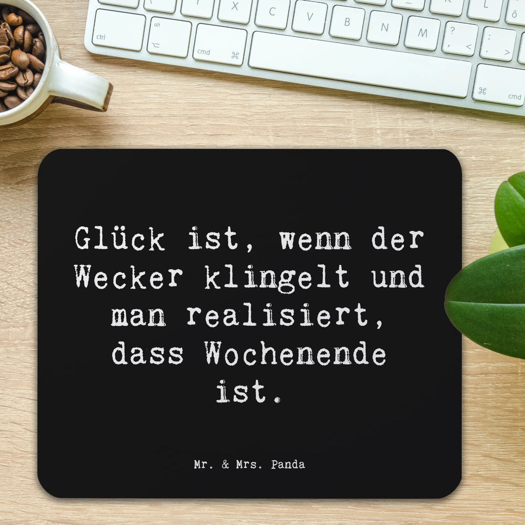 Mauspad Spruch Glück am Wochenende Designer Mauspad, Büroausstattung, Arbeitszimmer, Einzigartiges Mauspad, Mousepad, Mauspad Büro, Mauspad, Mausunterlage, PC Zubehör, Computer zubehör