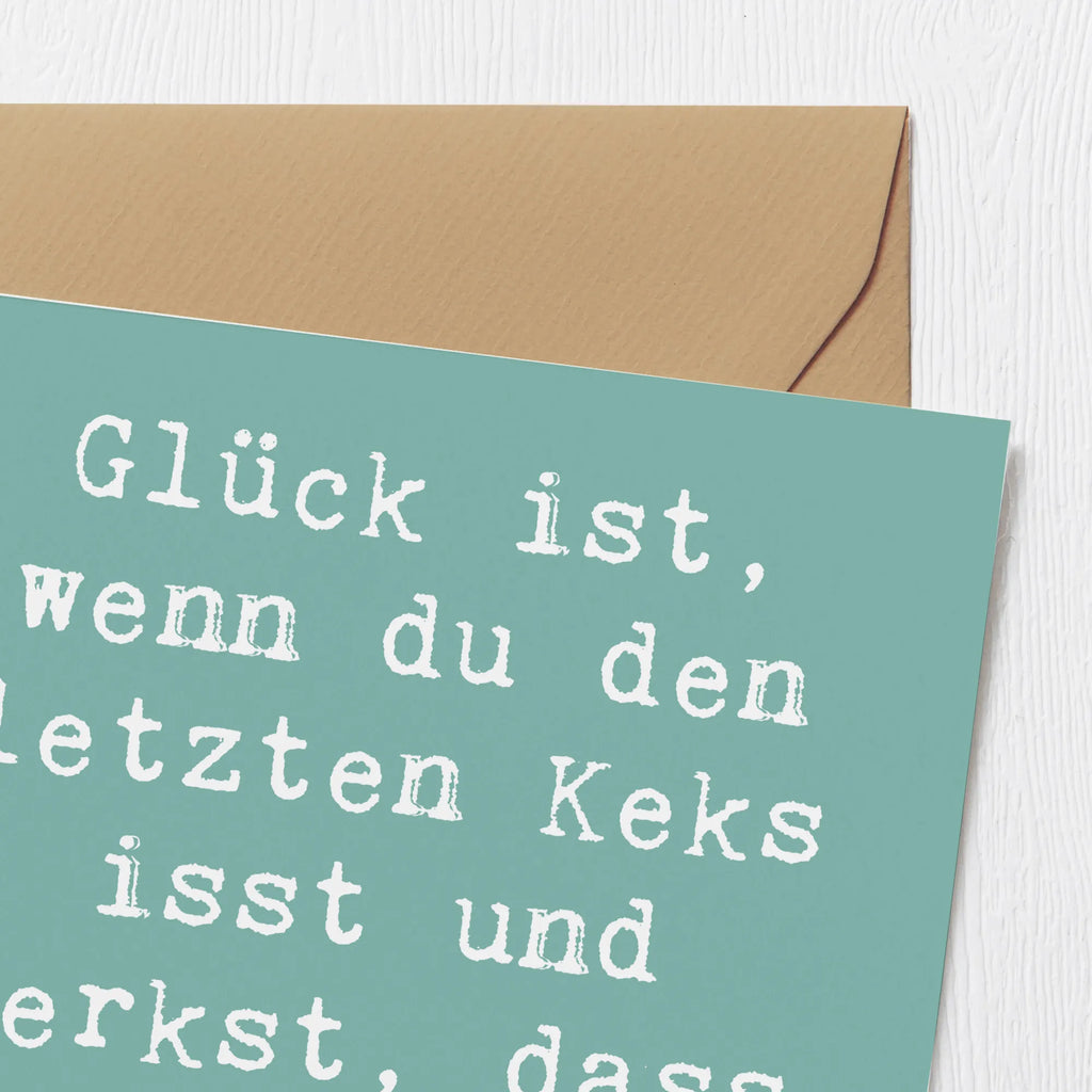 Deluxe Karte Spruch Glück Erfüllung Grußkarte, Geburtstagskarte, Hochwertige Klappkarte, Glückwunschkarte, Einladungskarte, Karte, Klappkarte, Hochzeitskarte, Hochwertige Grußkarte