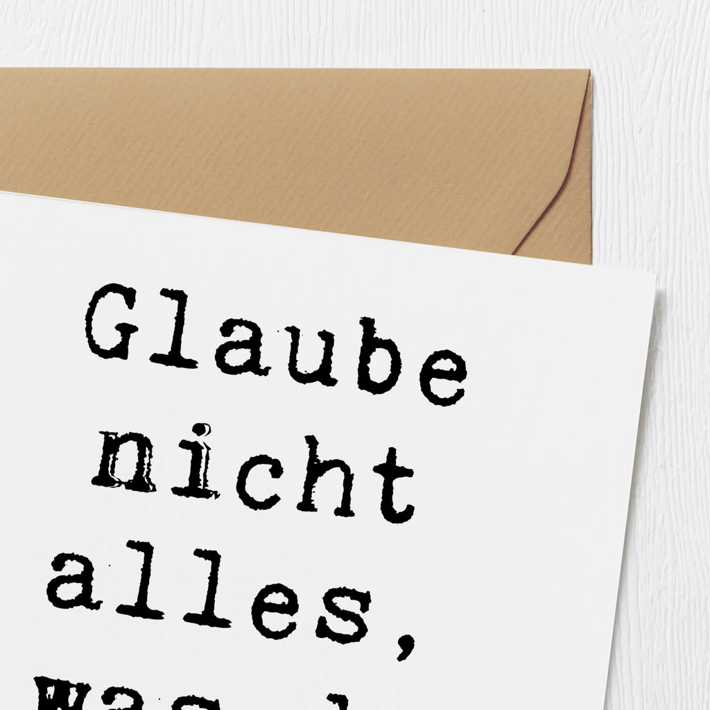 Deluxe Karte Spruch Selbstvertrauen und Klarheit Hochzeitskarte, Klappkarte, Karte, Hochwertige Klappkarte, Einladungskarte, Glückwunschkarte, Hochwertige Grußkarte, Grußkarte, Geburtstagskarte