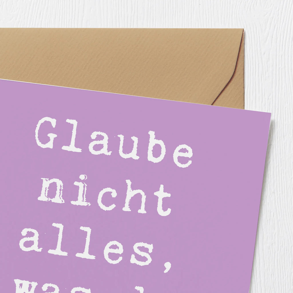 Deluxe Karte Spruch Selbstvertrauen und Klarheit Hochzeitskarte, Klappkarte, Karte, Hochwertige Klappkarte, Einladungskarte, Glückwunschkarte, Hochwertige Grußkarte, Grußkarte, Geburtstagskarte