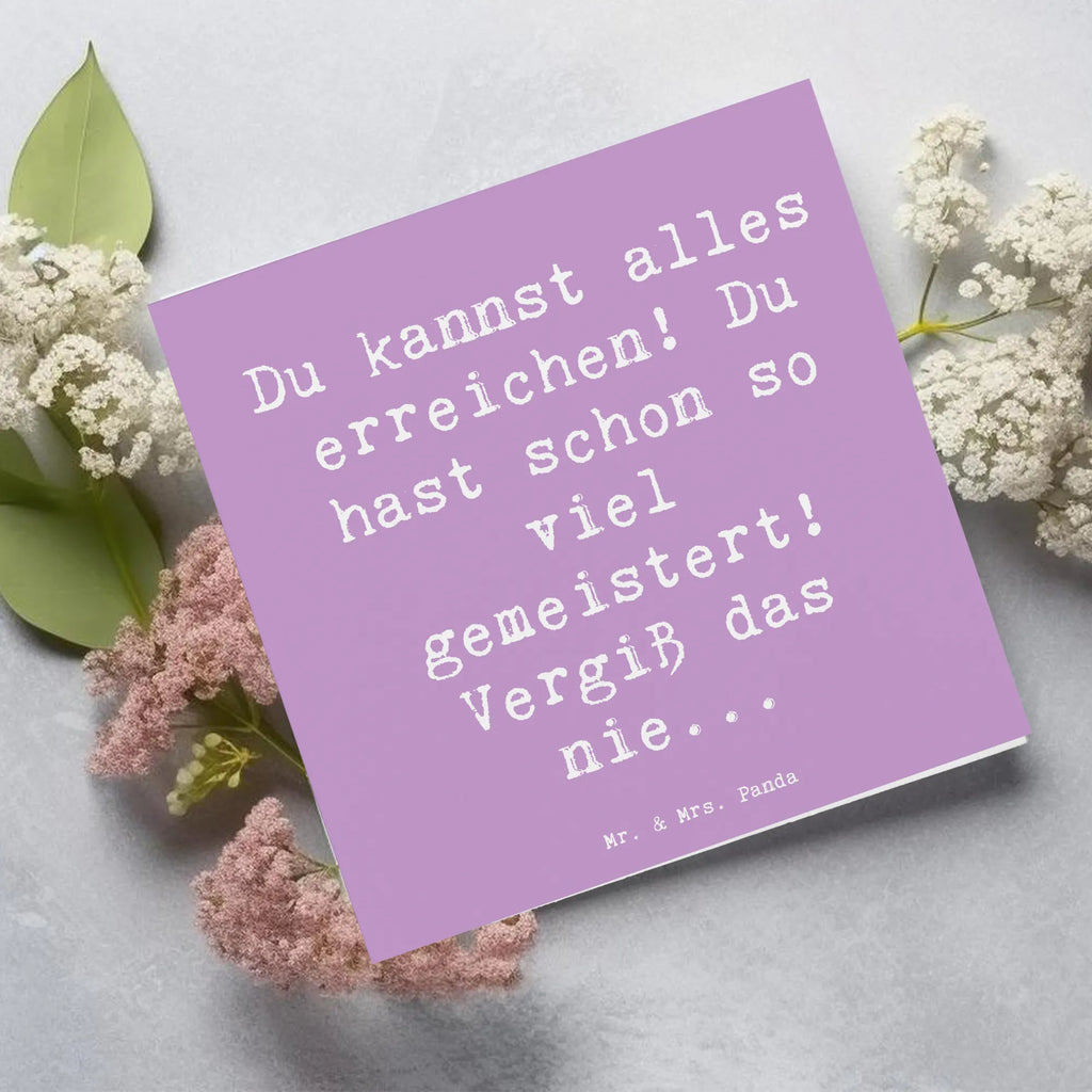 Deluxe Karte Spruch Selbstvertrauen stärken Glückwunschkarte, Geburtstagskarte, Einladungskarte, Hochwertige Grußkarte, Karte, Grußkarte, Hochzeitskarte, Hochwertige Klappkarte, Klappkarte