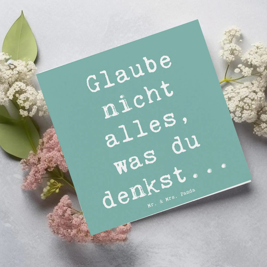 Deluxe Karte Spruch Selbstvertrauen und Klarheit Hochzeitskarte, Klappkarte, Karte, Hochwertige Klappkarte, Einladungskarte, Glückwunschkarte, Hochwertige Grußkarte, Grußkarte, Geburtstagskarte