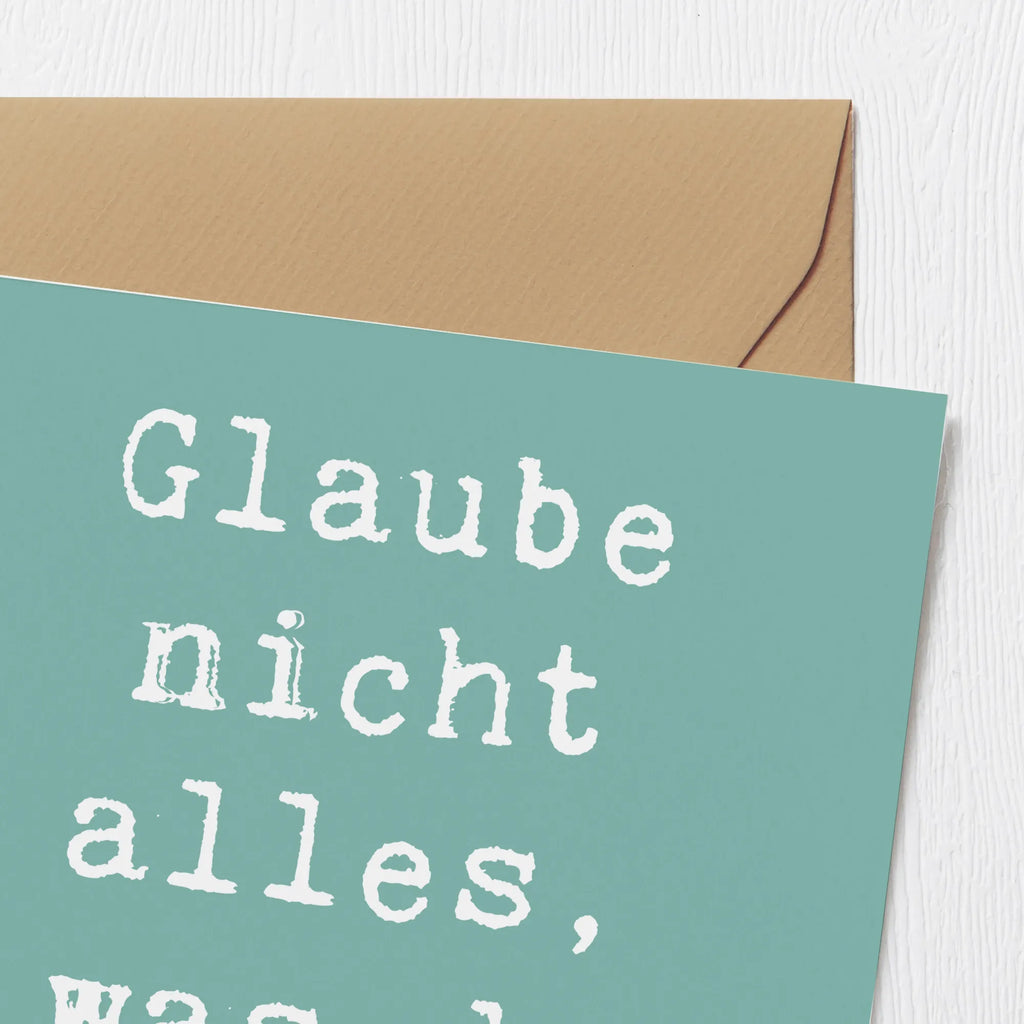 Deluxe Karte Spruch Selbstvertrauen und Klarheit Hochzeitskarte, Klappkarte, Karte, Hochwertige Klappkarte, Einladungskarte, Glückwunschkarte, Hochwertige Grußkarte, Grußkarte, Geburtstagskarte
