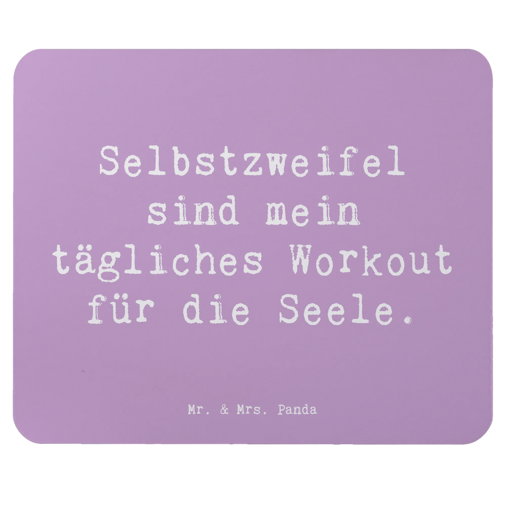 Mouse mat Saying Selbstzweifel sind mein tägliches Workout für die Seele. Mausunterlage, Einzigartiges Mauspad, Designer Mauspad, PC Zubehör, Computer zubehör, Mauspad Büro, Büroausstattung, Mousepad, Arbeitszimmer, Mauspad