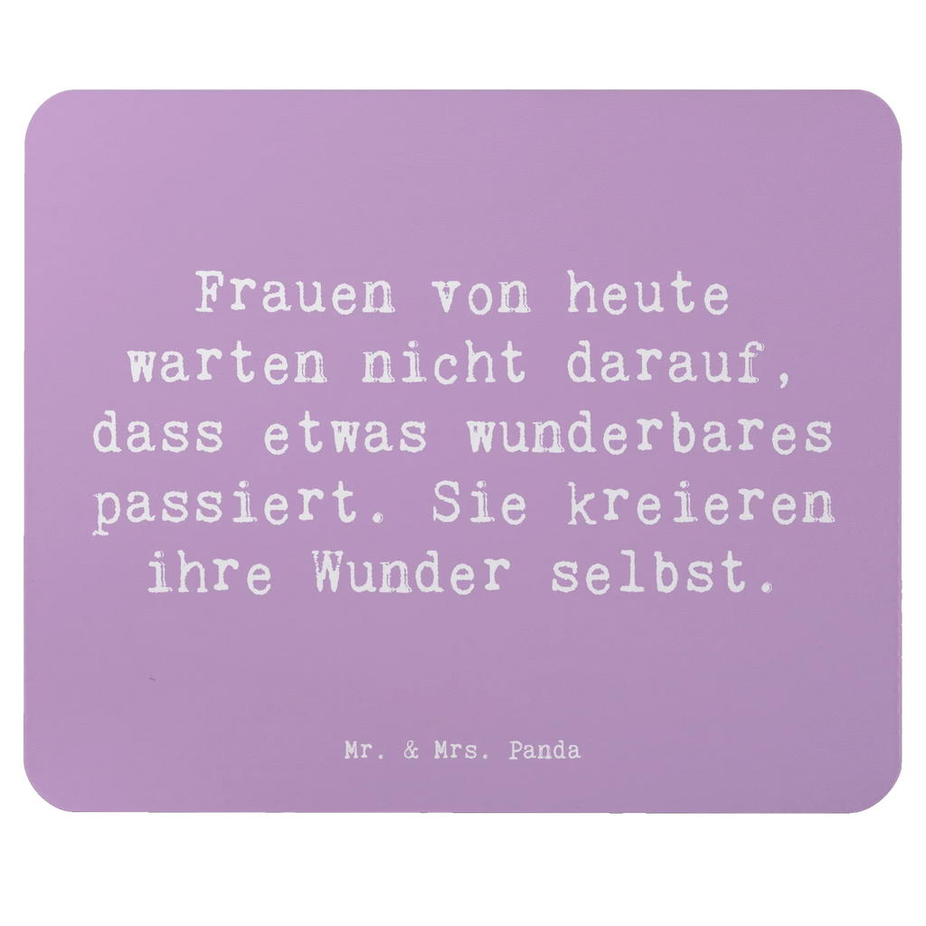 Mouse mat Saying Frauen von heute warten nicht darauf, dass etwas wunderbares passiert. Sie kreieren ihre Wunder selbst. Mausunterlage, Büroausstattung, Mousepad, Designer Mauspad, Einzigartiges Mauspad, Mauspad Büro, Mauspad, PC Zubehör, Computer zubehör, Arbeitszimmer
