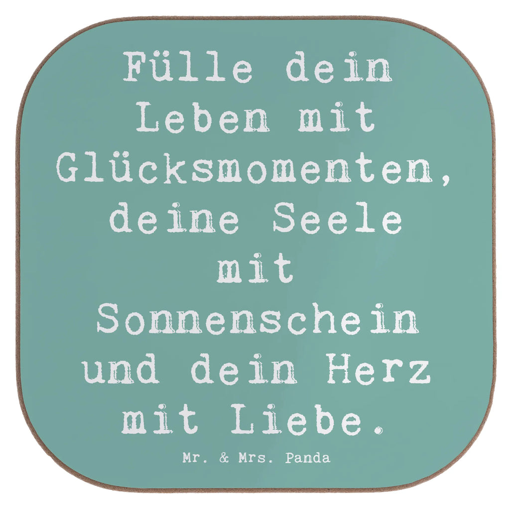 Square coaster Saying Fülle dein Leben mit Glücksmomenten, deine Seele mit Sonnenschein und dein Herz mit Liebe. Untersetzer, Untersetzer für Gläser, Tassen Untersetzer, Untersetzer Design, Getränkeuntersetzer, Bierdeckel, Untersetzer aus Holz, Glasuntersetzer, Untersetzer Gläser, Korkuntersetzer, Untersetzer Holz, Holzuntersetzer