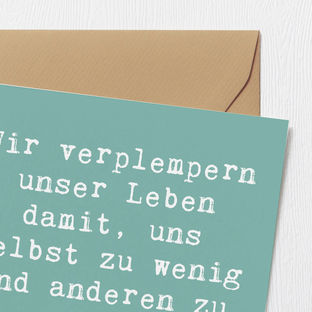 Deluxe Karte Spruch Leichtigkeit und Vertrauen Karte, Geburtstagskarte, Grußkarte, Hochwertige Grußkarte, Einladungskarte, Klappkarte, Hochwertige Klappkarte, Hochzeitskarte, Glückwunschkarte