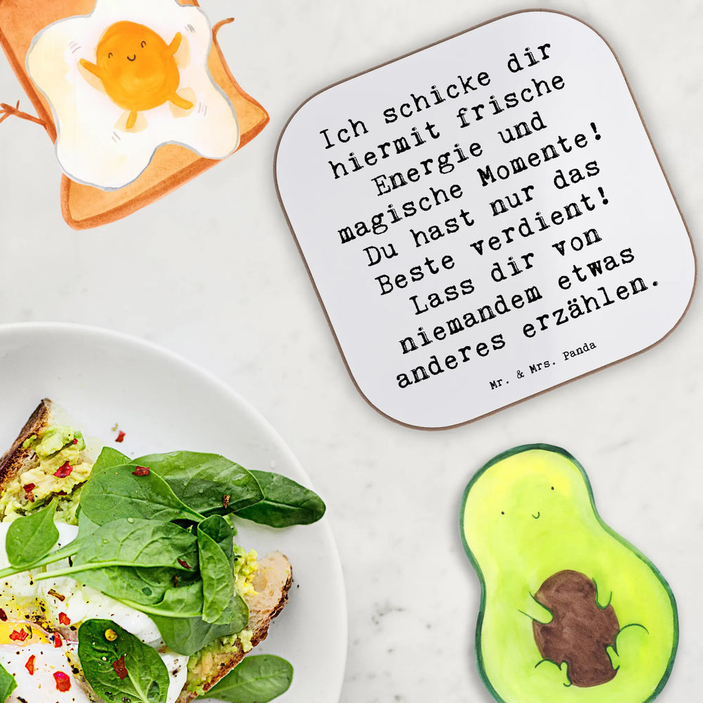 Square coaster Saying Ich schicke dir hiermit frische Energie und magische Momente! Du hast nur das Beste verdient! Lass dir von niemandem etwas anderes erzählen. Glasuntersetzer, Untersetzer Design, Untersetzer, Untersetzer für Gläser, Korkuntersetzer, Untersetzer Gläser, Getränkeuntersetzer, Untersetzer Holz, Untersetzer aus Holz, Bierdeckel, Tassen Untersetzer, Holzuntersetzer