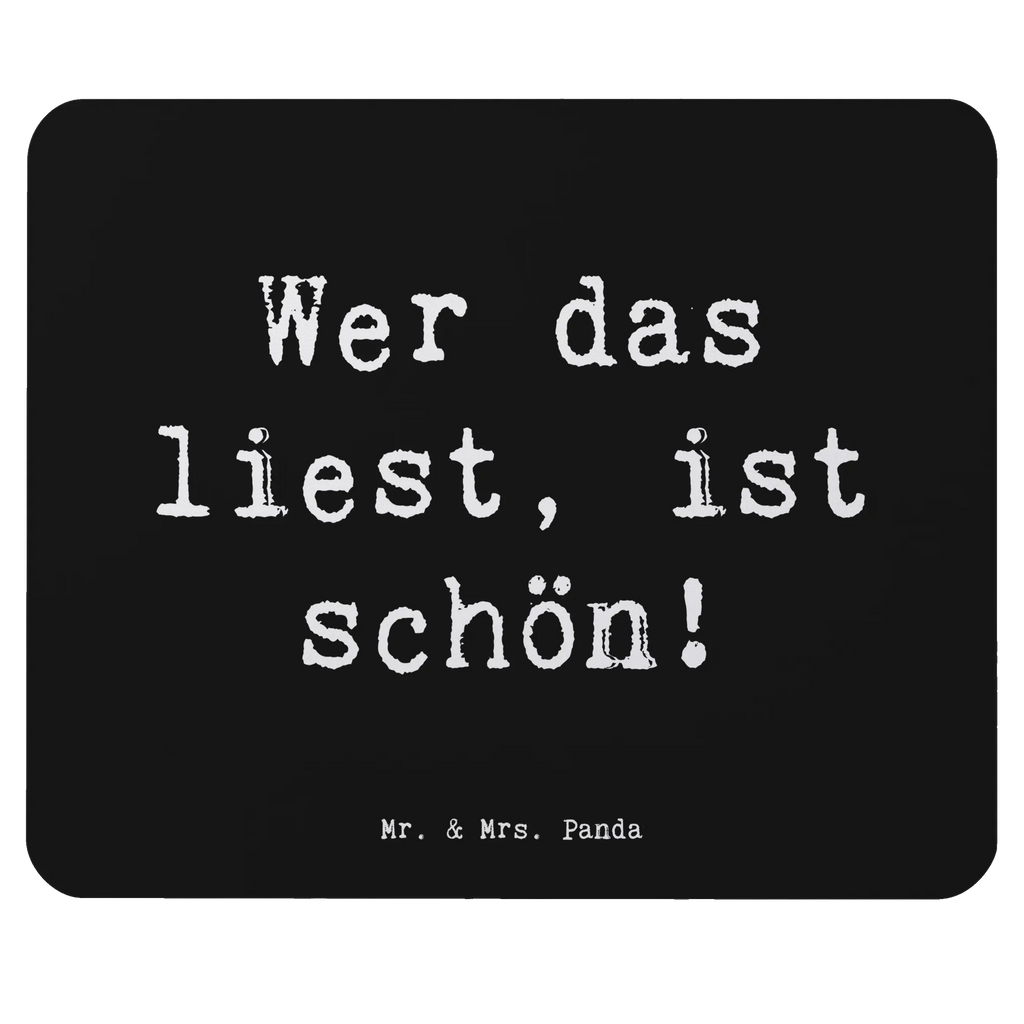 Mouse mat Saying Wer das liest, ist schön! Arbeitszimmer, Mauspad Büro, Mauspad, PC Zubehör, Büroausstattung, Mousepad, Designer Mauspad, Computer zubehör, Einzigartiges Mauspad, Mausunterlage