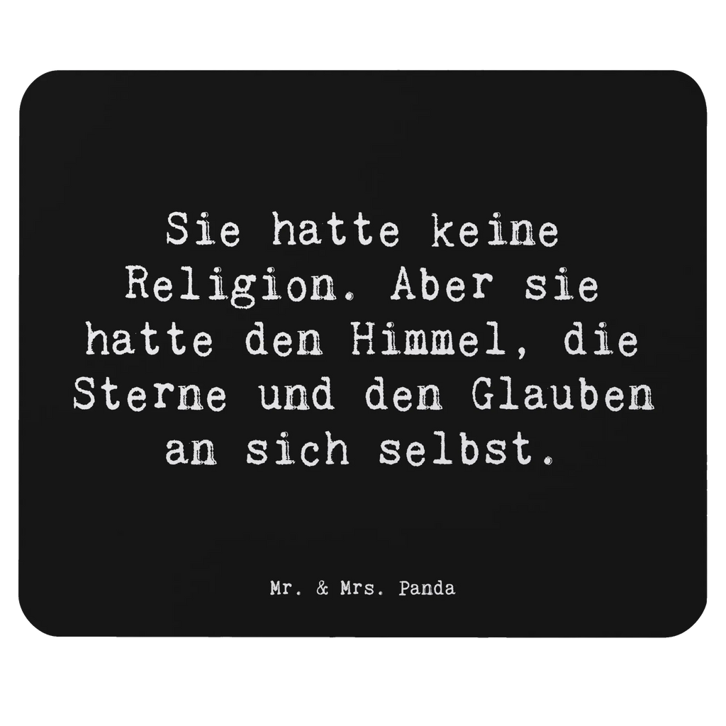 Mouse mat Saying Sie hatte keine Religion. Aber sie hatte den Himmel, die Sterne und den Glauben an sich selbst. Einzigartiges Mauspad, Arbeitszimmer, Mauspad Büro, Computer zubehör, Mousepad, Designer Mauspad, Mausunterlage, Büroausstattung, Mauspad, PC Zubehör