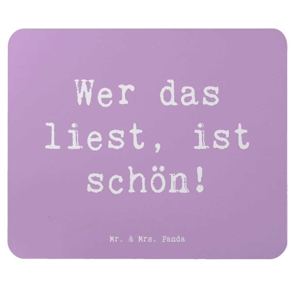 Mouse mat Saying Wer das liest, ist schön! Arbeitszimmer, Mauspad Büro, Mauspad, PC Zubehör, Büroausstattung, Mousepad, Designer Mauspad, Computer zubehör, Einzigartiges Mauspad, Mausunterlage