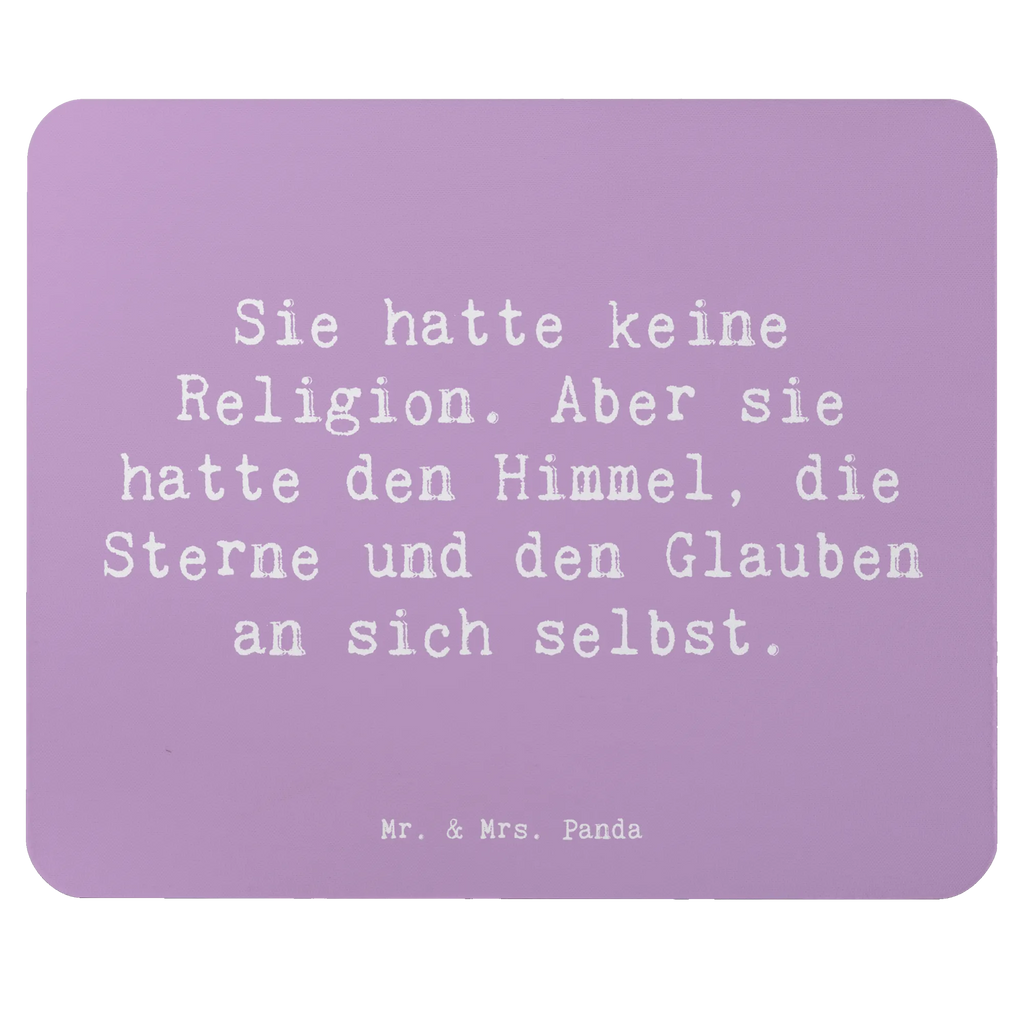 Mouse mat Saying Sie hatte keine Religion. Aber sie hatte den Himmel, die Sterne und den Glauben an sich selbst. Einzigartiges Mauspad, Arbeitszimmer, Mauspad Büro, Computer zubehör, Mousepad, Designer Mauspad, Mausunterlage, Büroausstattung, Mauspad, PC Zubehör