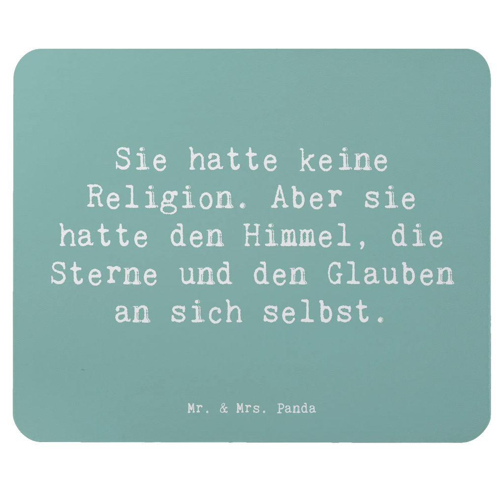 Mouse mat Saying Sie hatte keine Religion. Aber sie hatte den Himmel, die Sterne und den Glauben an sich selbst. Einzigartiges Mauspad, Arbeitszimmer, Mauspad Büro, Computer zubehör, Mousepad, Designer Mauspad, Mausunterlage, Büroausstattung, Mauspad, PC Zubehör
