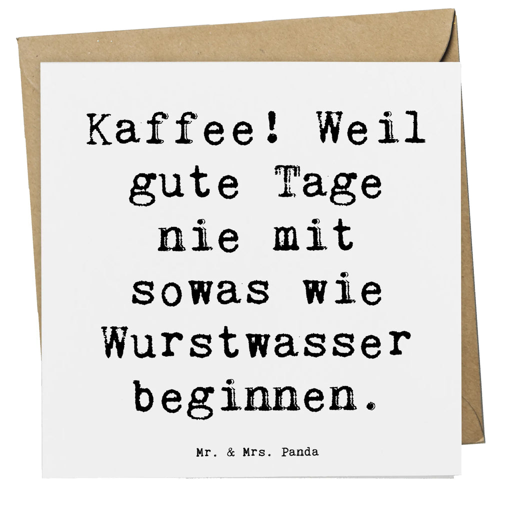 Deluxe Karte Spruch Freude am Kaffee Grußkarte, Hochwertige Klappkarte, Glückwunschkarte, Karte, Geburtstagskarte, Einladungskarte, Hochwertige Grußkarte, Klappkarte, Hochzeitskarte