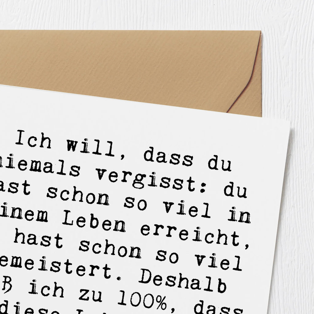 Deluxe Karte Spruch Trost Erinnerungen Hochzeitskarte, Einladungskarte, Hochwertige Grußkarte, Karte, Klappkarte, Glückwunschkarte, Hochwertige Klappkarte, Geburtstagskarte, Grußkarte