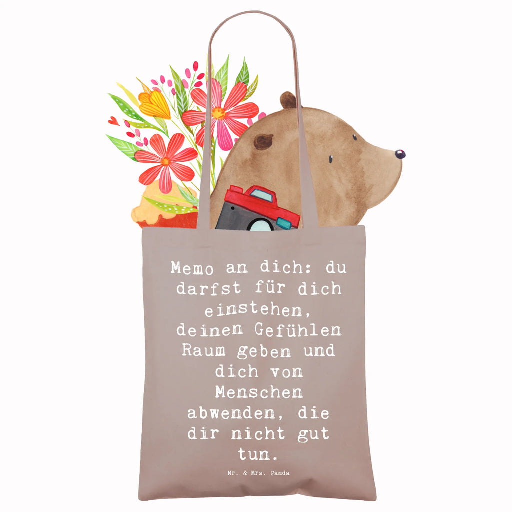 Tote bag Saying Memo an dich: du darfst für dich einstehen, deinen Gefühlen Raum geben und dich von Menschen abwenden, die dir nicht gut tun. Umhängetasche, Einkaufstüte, Badetasche, Tragetasche, Einkaufstasche, Jutetasche, Beuteltasche, Shopper, Strandtasche, Beutel, Schultertasche, Stofftasche, Stoffbeutel, Laptoptasche, Jutebeutel, Tasche