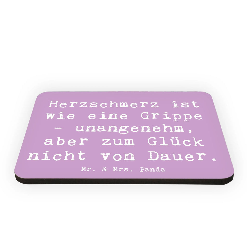Magnet Saying Herzschmerz ist wie eine Grippe - unangenehm, aber zum Glück nicht von Dauer. Kühlschrank Dekoration, Pinnwandmagnet, Motivmagnete, Dekomagnet, Souvenir Magnet, Notiz Magnet, Whiteboard Magnet, Kühlschrankmagnet