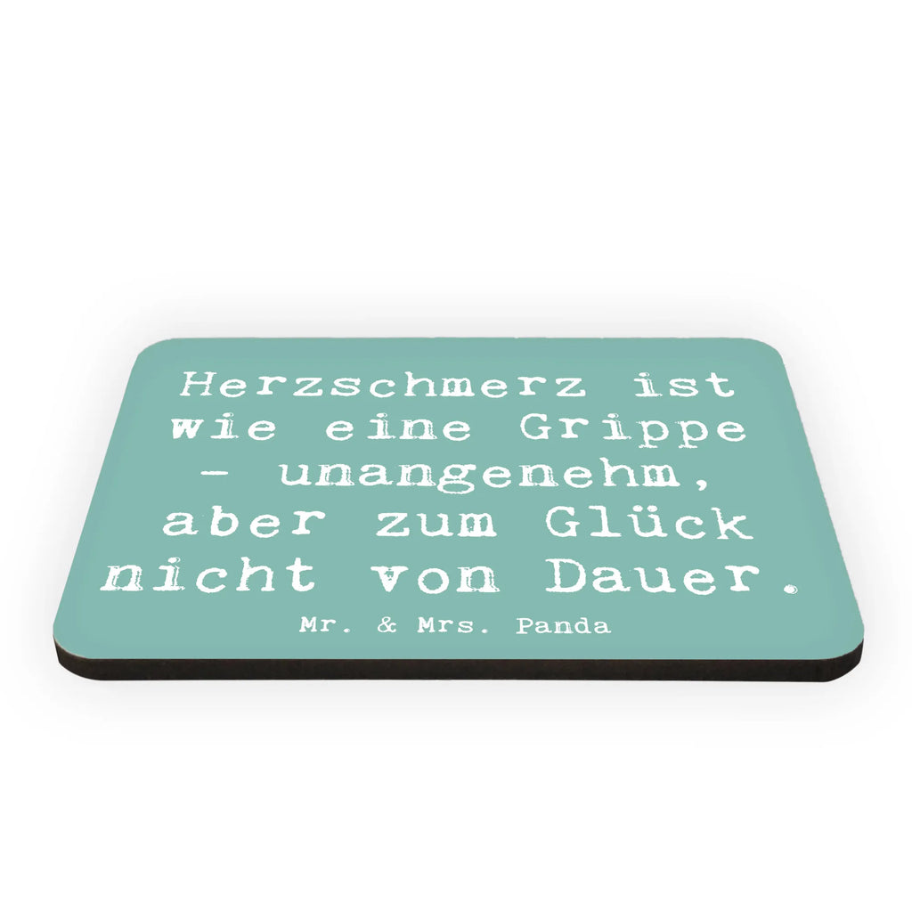 Magnet Saying Herzschmerz ist wie eine Grippe - unangenehm, aber zum Glück nicht von Dauer. Kühlschrank Dekoration, Pinnwandmagnet, Motivmagnete, Dekomagnet, Souvenir Magnet, Notiz Magnet, Whiteboard Magnet, Kühlschrankmagnet