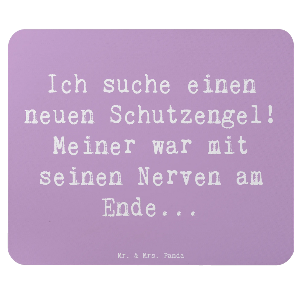 Mouse mat Saying Ich suche einen neuen Schutzengel! Meiner war mit seinen Nerven am Ende... Mauspad Büro, Arbeitszimmer, Designer Mauspad, Mauspad, PC Zubehör, Computer zubehör, Mausunterlage, Mousepad, Einzigartiges Mauspad, Büroausstattung