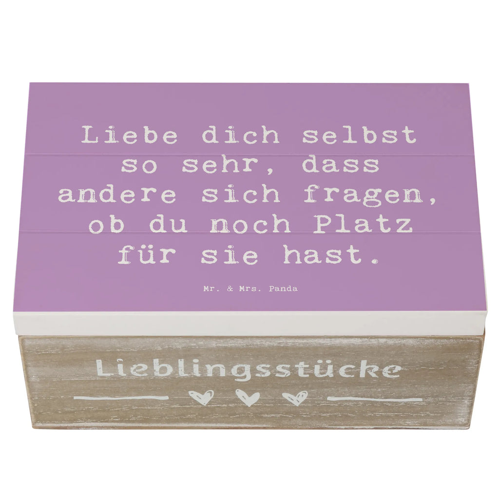Holzkiste Spruch Selbstakzeptanz Liebe Schatulle, Geschenkbox, Dekokiste, Truhe, Kiste, Erinnerungsbox, Schatzkiste, Holzkiste, Aufbewahrungsbox, Geschenkdose, Erinnerungskiste, XXL