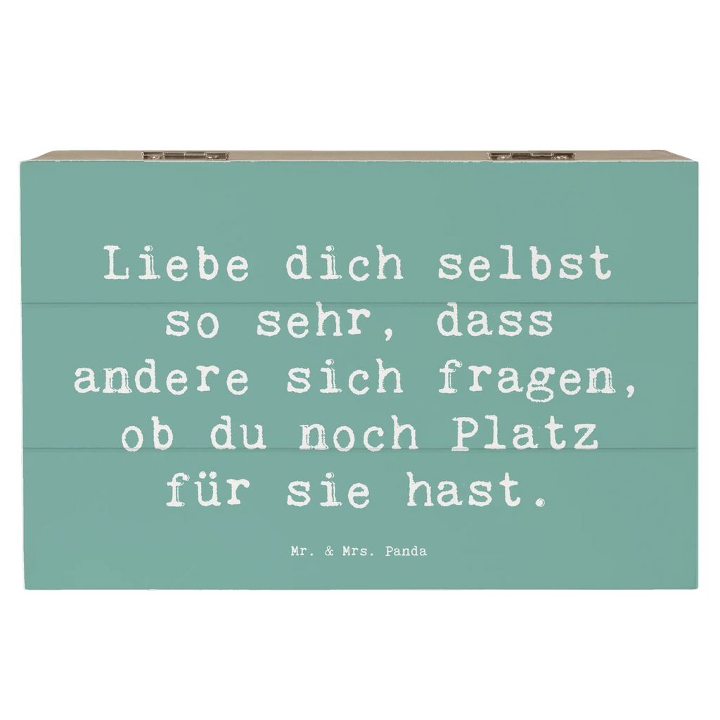 Holzkiste Spruch Selbstakzeptanz Liebe Schatulle, Geschenkbox, Dekokiste, Truhe, Kiste, Erinnerungsbox, Schatzkiste, Holzkiste, Aufbewahrungsbox, Geschenkdose, Erinnerungskiste, XXL