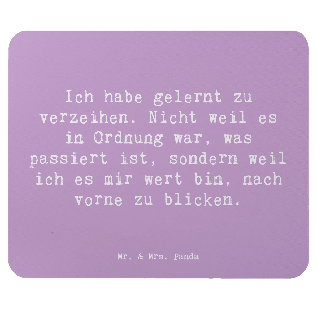 Mouse mat Saying Ich habe gelernt zu verzeihen. Nicht weil es in Ordnung war, was passiert ist, sondern weil ich es mir wert bin, nach vorne zu blicken. Mousepad, Arbeitszimmer, Mauspad Büro, Mausunterlage, Mauspad, Büroausstattung, Designer Mauspad, PC Zubehör, Computer zubehör, Einzigartiges Mauspad