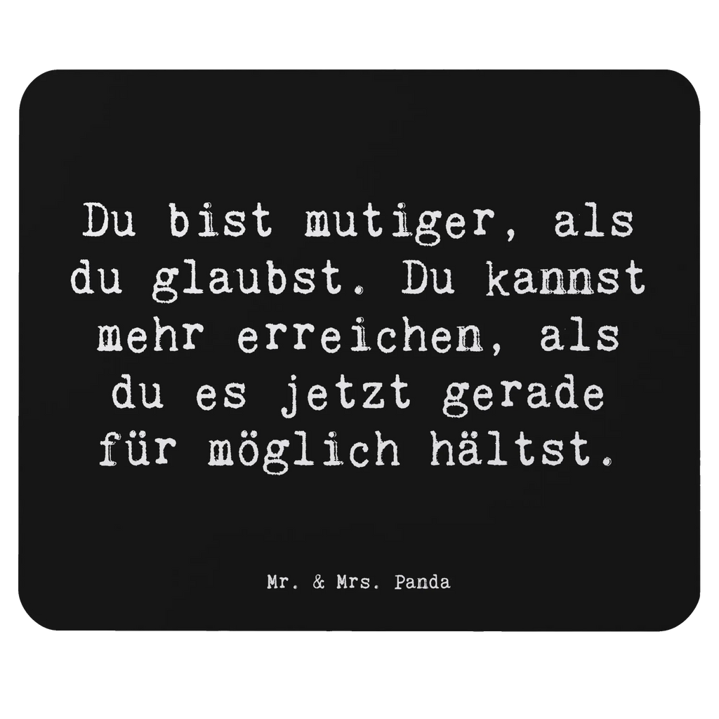 Mouse mat Saying Du bist mutiger, als du glaubst. Du kannst mehr erreichen, als du es jetzt gerade für möglich hältst. Mauspad Büro, Computer zubehör, Mauspad, Mausunterlage, Einzigartiges Mauspad, Mousepad, Designer Mauspad, Arbeitszimmer, Büroausstattung, PC Zubehör
