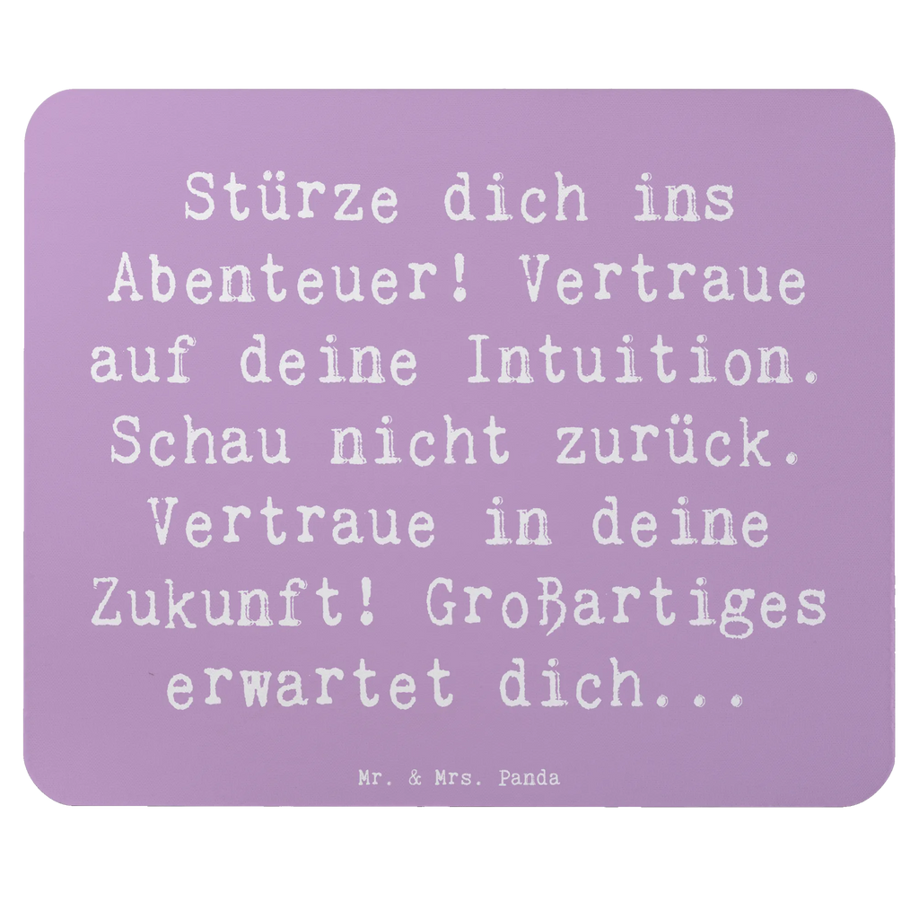 Mouse mat Saying Stürze dich ins Abenteuer! Vertraue auf deine Intuition. Schau nicht zurück. Vertraue in deine Zukunft! Großartiges erwartet dich... Arbeitszimmer, Mauspad, Einzigartiges Mauspad, Computer zubehör, Mousepad, PC Zubehör, Büroausstattung, Designer Mauspad, Mauspad Büro, Mausunterlage