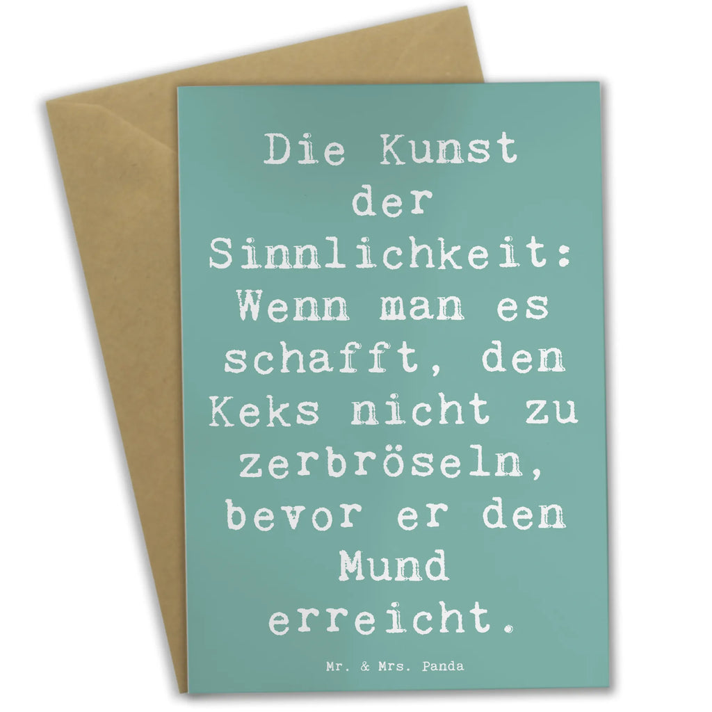Grußkarte Spruch Kunst der Sinnlichkeit Hochzeitskarte, Ansichtskarten, Einladungskarte, Glückwunschkarte, Geburtstagskarte, Klappkarte, Grußkarte, Karte