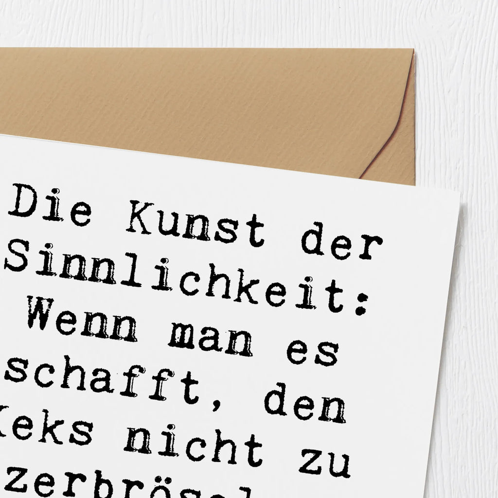 Deluxe Karte Spruch Kunst der Sinnlichkeit Karte, Hochwertige Grußkarte, Einladungskarte, Glückwunschkarte, Hochwertige Klappkarte, Geburtstagskarte, Klappkarte, Hochzeitskarte, Grußkarte