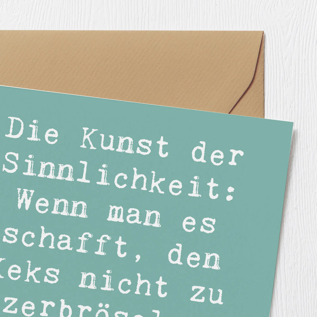 Deluxe Karte Spruch Kunst der Sinnlichkeit Karte, Hochwertige Grußkarte, Einladungskarte, Glückwunschkarte, Hochwertige Klappkarte, Geburtstagskarte, Klappkarte, Hochzeitskarte, Grußkarte