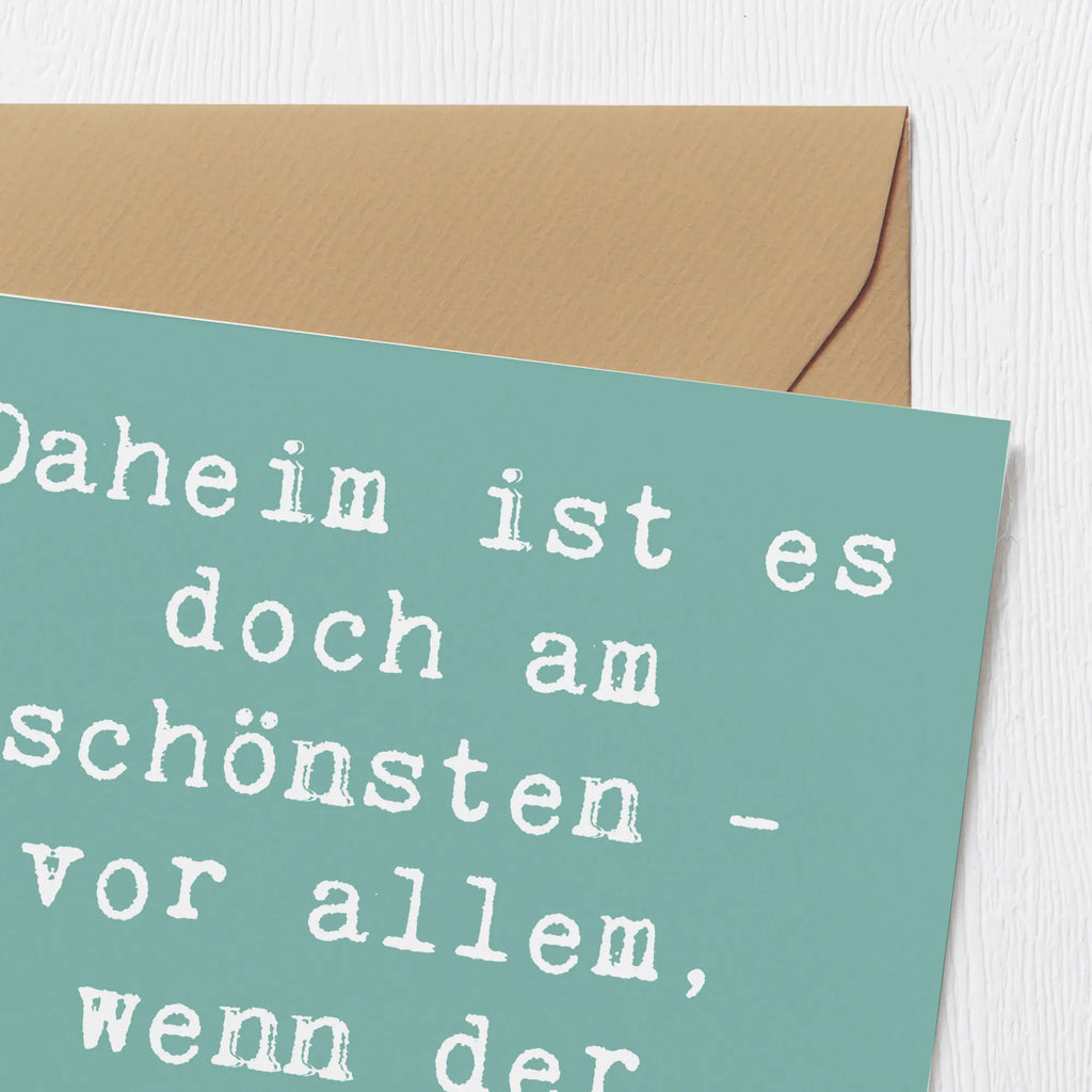 Deluxe Karte Spruch Geborgenheit im Zuhause Hochzeitskarte, Geburtstagskarte, Klappkarte, Glückwunschkarte, Hochwertige Grußkarte, Einladungskarte, Karte, Grußkarte, Hochwertige Klappkarte