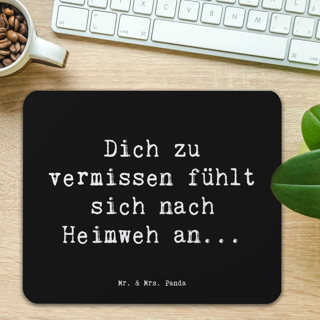 Mouse mat Saying Dich zu vermissen fühlt sich nach Heimweh an...  Computer zubehör, Mausunterlage, Büroausstattung, Mauspad Büro, Einzigartiges Mauspad, Mousepad, PC Zubehör, Designer Mauspad, Arbeitszimmer, Mauspad