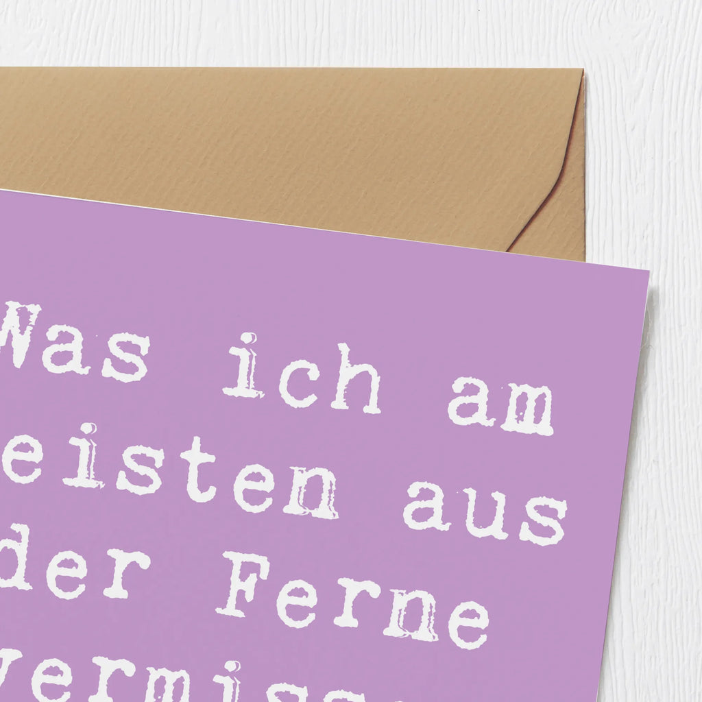 Deluxe Karte Spruch Heimweh Dich Grußkarte, Glückwunschkarte, Karte, Geburtstagskarte, Hochwertige Grußkarte, Hochwertige Klappkarte, Einladungskarte, Klappkarte, Hochzeitskarte