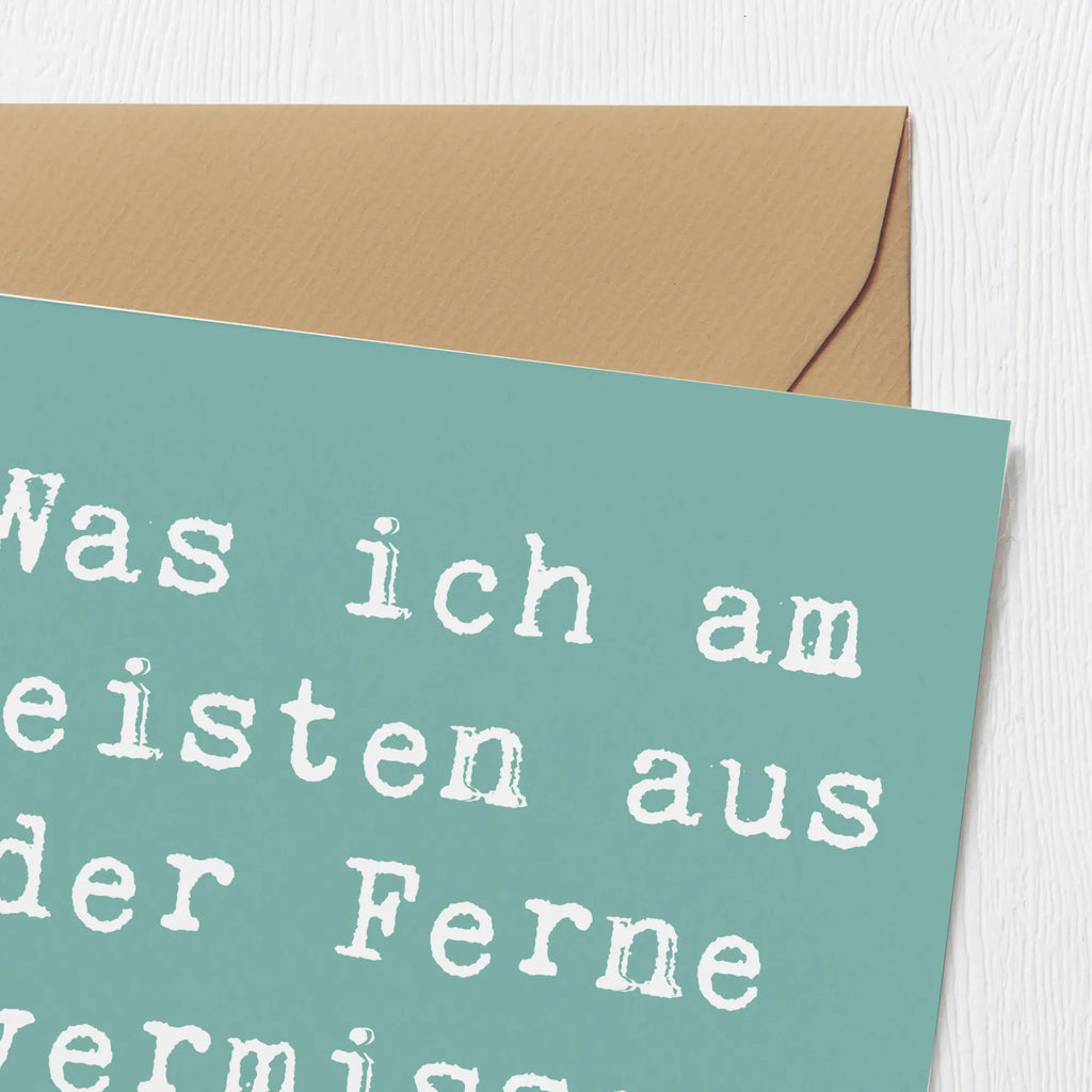 Deluxe Karte Spruch Heimweh Dich Grußkarte, Glückwunschkarte, Karte, Geburtstagskarte, Hochwertige Grußkarte, Hochwertige Klappkarte, Einladungskarte, Klappkarte, Hochzeitskarte