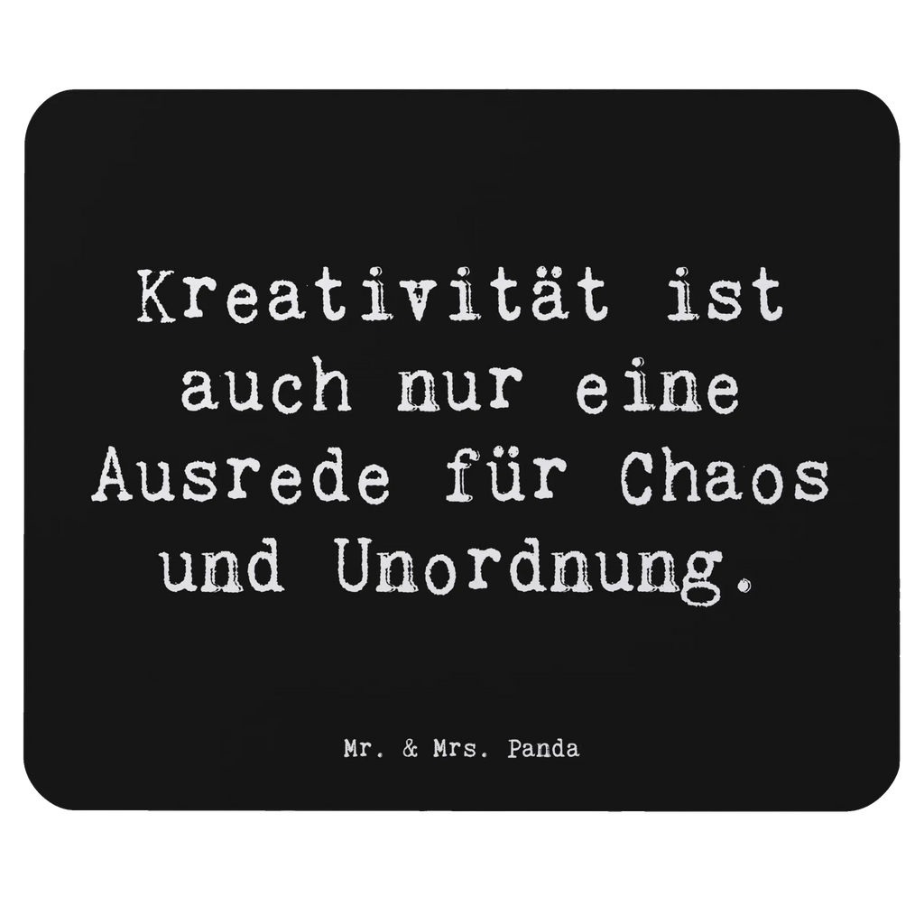 Mouse mat Saying Kreativität ist auch nur eine Ausrede für Chaos und Unordnung. Mauspad Büro, Büroausstattung, Einzigartiges Mauspad, Designer Mauspad, PC Zubehör, Mausunterlage, Computer zubehör, Arbeitszimmer, Mousepad, Mauspad