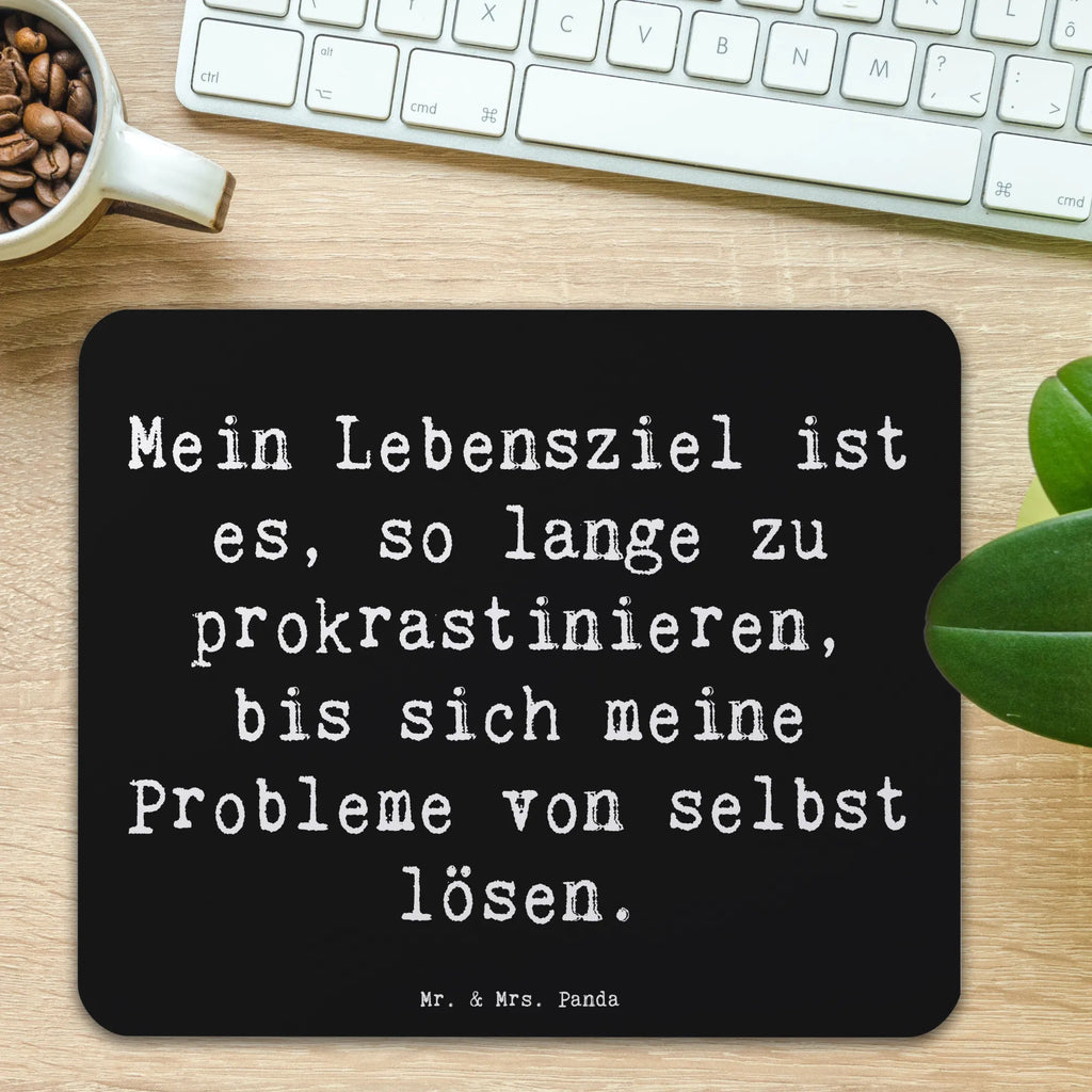 Mauspad Spruch Lebensziele Prokrastination Mauspad Büro, Mousepad, Büroausstattung, Mausunterlage, Arbeitszimmer, PC Zubehör, Designer Mauspad, Computer zubehör, Mauspad, Einzigartiges Mauspad