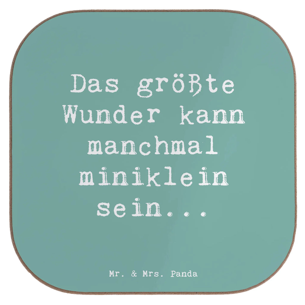 Square coaster Saying Das größte Wunder kann manchmal miniklein sein... Tassen Untersetzer, Bierdeckel, Holzuntersetzer, Getränkeuntersetzer, Untersetzer aus Holz, Untersetzer Holz, Untersetzer Design, Glasuntersetzer, Untersetzer, Korkuntersetzer, Untersetzer Gläser, Untersetzer für Gläser