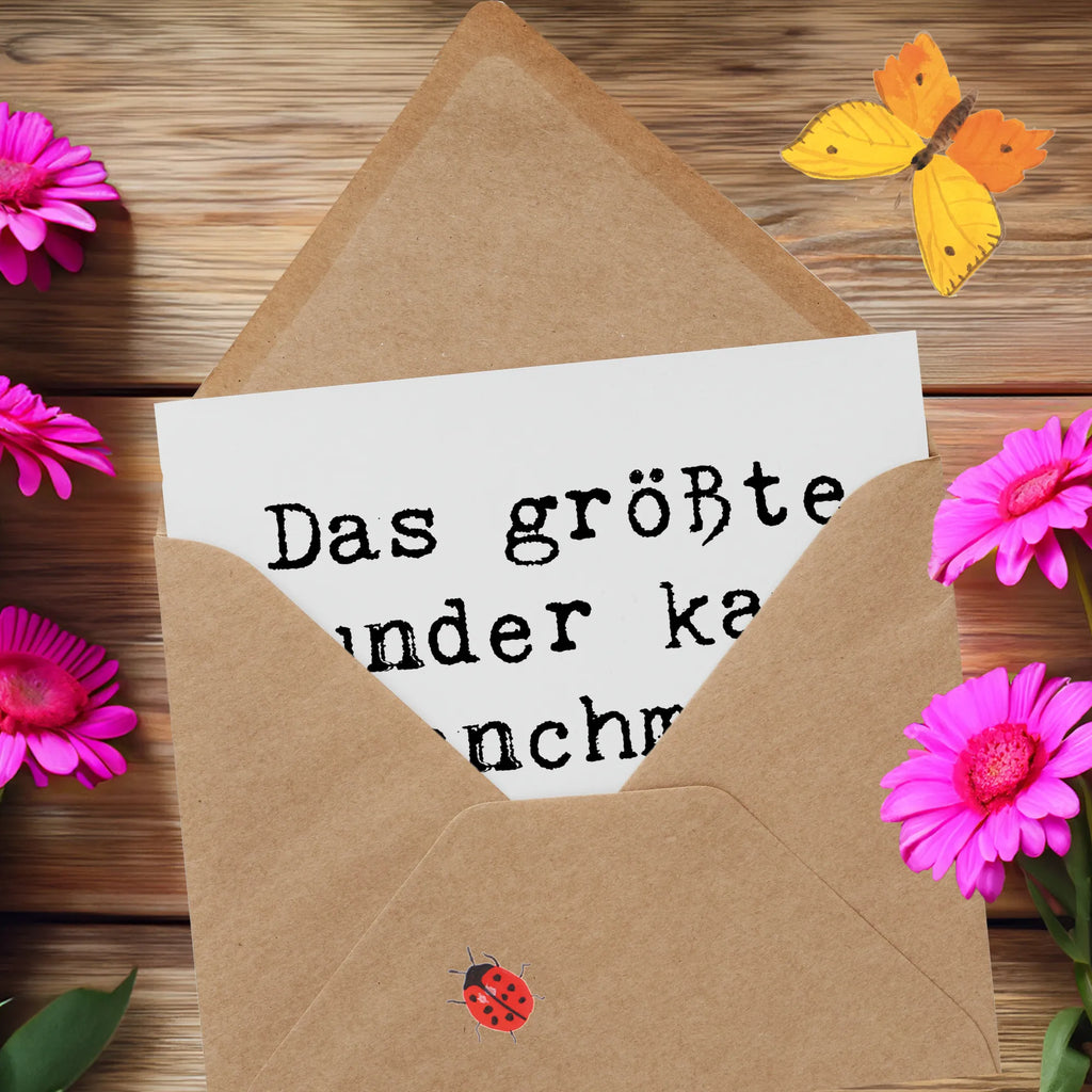 Deluxe Card Saying Das größte Wunder kann manchmal miniklein sein... weihnachtskarte, Dankeskarte, Grußkarte, Karte, Glückwunschkarte, Hochwertige Klappkarte, sprüche karten, Geschenkkarte, Einladungskarte, Geburtstagskarte, Gutscheinkarte, Hochwertige Grußkarte, Hochzeitskarte, abschiedskarte, quadratische karte, Klappkarte, lustige karten, geburtskarte, dekoration, sprüche, zitate, spruch kollektion, inspiration, motivation, lebensweisheiten, geschenkideen, wanddeko, wohnaccessoires, sprüche sammlung, schöne sprüche, glück, liebe, freude, lächeln, alltag verschönern, nachhaltige geschenke, kreativ, einzigartig, shopify, mr and mrs panda