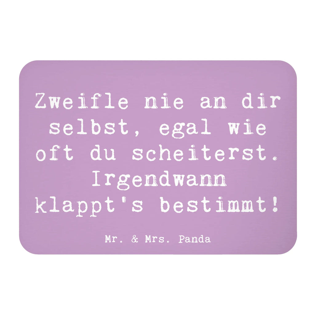 Magnet Saying Zweifle nie an dir selbst, egal wie oft du scheiterst. Irgendwann klappt's bestimmt! Kühlschrankmagnet, Motivmagnete, Kühlschrank Dekoration, Pinnwandmagnet, Whiteboard Magnet, Dekomagnet, Souvenir Magnet, Notiz Magnet