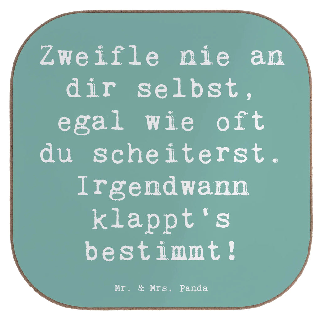 Square coaster Saying Zweifle nie an dir selbst, egal wie oft du scheiterst. Irgendwann klappt's bestimmt! Untersetzer aus Holz, Untersetzer Holz, Glasuntersetzer, Bierdeckel, Tassen Untersetzer, Untersetzer, Getränkeuntersetzer, Holzuntersetzer, Korkuntersetzer, Untersetzer Design, Untersetzer für Gläser, Untersetzer Gläser