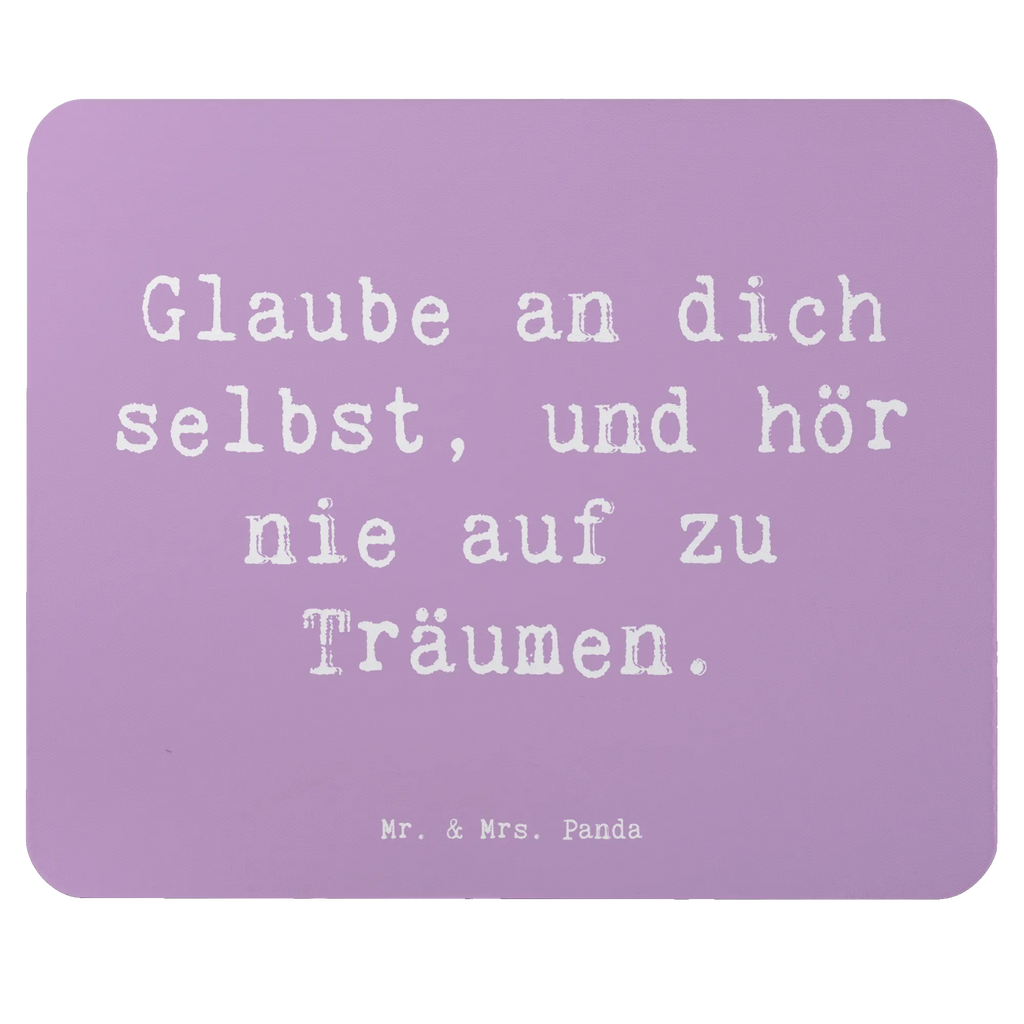Mouse mat Saying Glaube an dich selbst, und hör nie auf zu Träumen. Computer zubehör, Mauspad, Einzigartiges Mauspad, Mauspad Büro, Büroausstattung, Mousepad, PC Zubehör, Designer Mauspad, Mausunterlage, Arbeitszimmer, sprüche, zitate, spruch kollektion, inspiration, motivation, lebensweisheiten, geschenkideen, wanddeko, wohnaccessoires, sprüche sammlung, schöne sprüche, glück, liebe, freude, lächeln, alltag verschönern, nachhaltige geschenke, dekoration, kreativ, einzigartig, shopify, mr and mrs panda