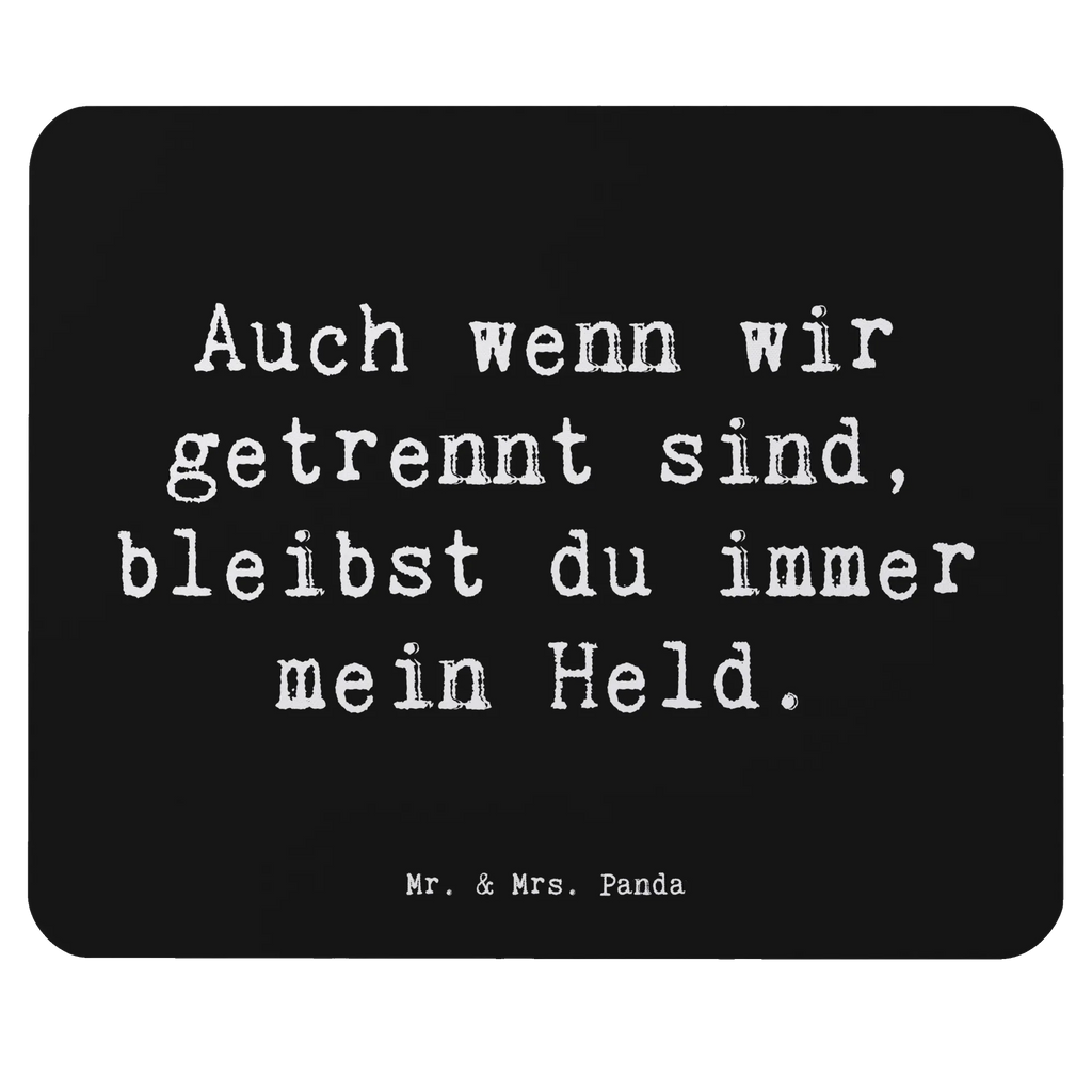 Mouse mat Saying Auch wenn wir getrennt sind, bleibst du immer mein Held. Arbeitszimmer, PC Zubehör, Computer zubehör, Mausunterlage, Büroausstattung, Mousepad, Designer Mauspad, Einzigartiges Mauspad, Mauspad Büro, Mauspad
