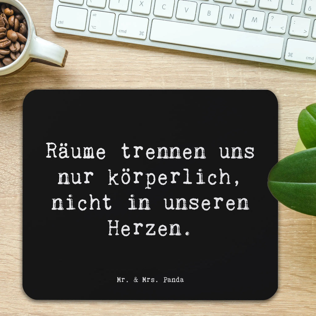 Mouse mat Saying Räume trennen uns nur körperlich, nicht in unseren Herzen. PC Zubehör, Einzigartiges Mauspad, Mauspad, Computer zubehör, Arbeitszimmer, Designer Mauspad, Mausunterlage, Mauspad Büro, Mousepad, Büroausstattung