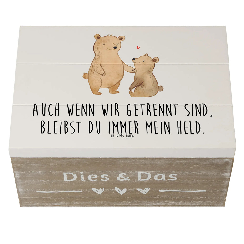 Wooden chest Auch wenn wir getrennt sind, bleibst du immer mein Held. Erinnerungskiste, Kiste, Dekokiste, Holzkiste, Erinnerungsbox, Schatzkiste, Geschenkdose, Truhe, Geschenkbox, XXL, Schatulle, Aufbewahrungsbox