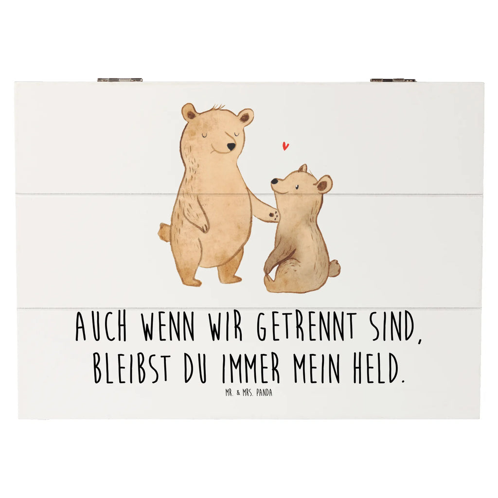 Wooden chest Auch wenn wir getrennt sind, bleibst du immer mein Held. Erinnerungskiste, Kiste, Dekokiste, Holzkiste, Erinnerungsbox, Schatzkiste, Geschenkdose, Truhe, Geschenkbox, XXL, Schatulle, Aufbewahrungsbox